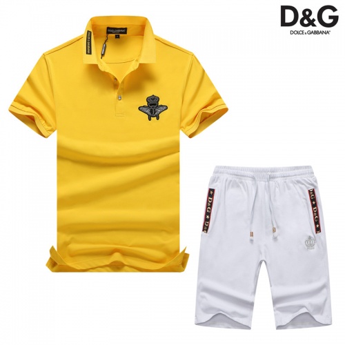 Cheap Dolce &amp; Gabbana D&amp;G Tracksuits Short Sleeved For Men #476648 Replica Wholesale [$54.00 USD] [ITEM#476648] on Replica Dolce &amp; Gabbana D&amp;G Tracksuits