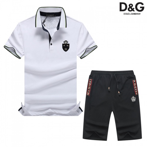 Cheap Dolce &amp; Gabbana D&amp;G Tracksuits Short Sleeved For Men #476660 Replica Wholesale [$54.00 USD] [ITEM#476660] on Replica Dolce &amp; Gabbana D&amp;G Tracksuits