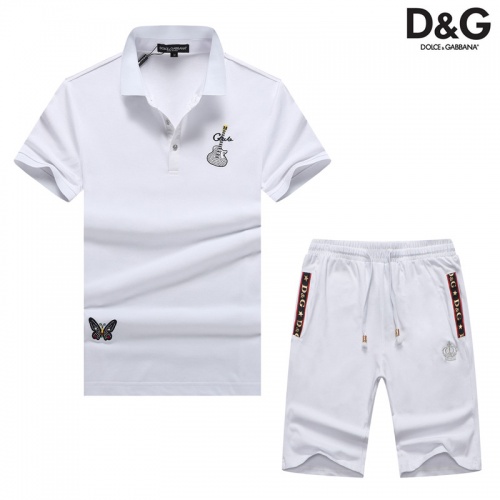Cheap Dolce &amp; Gabbana D&amp;G Tracksuits Short Sleeved For Men #476665 Replica Wholesale [$54.00 USD] [ITEM#476665] on Replica Dolce &amp; Gabbana D&amp;G Tracksuits