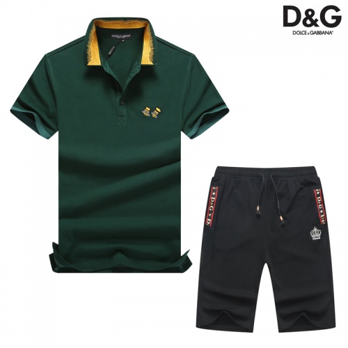 Cheap Dolce &amp; Gabbana D&amp;G Tracksuits Short Sleeved For Men #476676 Replica Wholesale [$54.00 USD] [ITEM#476676] on Replica Dolce &amp; Gabbana D&amp;G Tracksuits