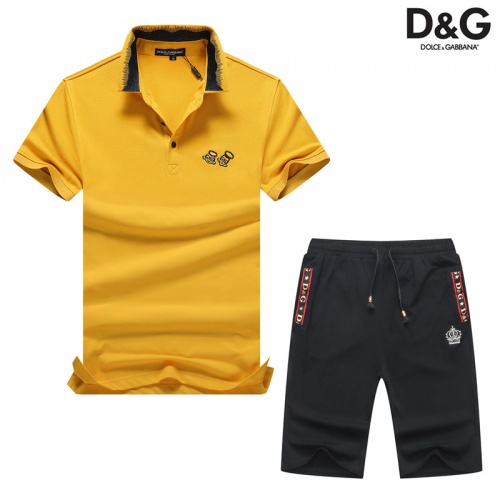 Cheap Dolce &amp; Gabbana D&amp;G Tracksuits Short Sleeved For Men #476678 Replica Wholesale [$54.00 USD] [ITEM#476678] on Replica Dolce &amp; Gabbana D&amp;G Tracksuits