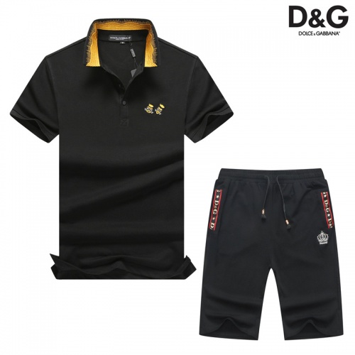 Cheap Dolce &amp; Gabbana D&amp;G Tracksuits Short Sleeved For Men #476679 Replica Wholesale [$54.00 USD] [ITEM#476679] on Replica Dolce &amp; Gabbana D&amp;G Tracksuits