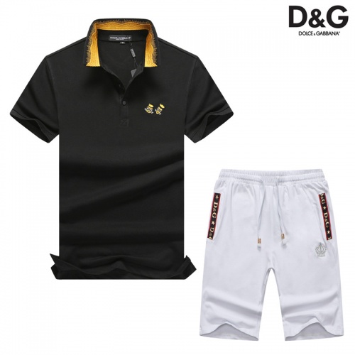 Cheap Dolce &amp; Gabbana D&amp;G Tracksuits Short Sleeved For Men #476682 Replica Wholesale [$54.00 USD] [ITEM#476682] on Replica Dolce &amp; Gabbana D&amp;G Tracksuits