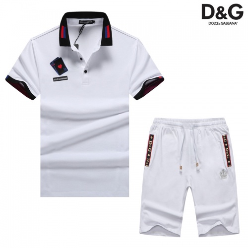 Cheap Dolce &amp; Gabbana D&amp;G Tracksuits Short Sleeved For Men #476686 Replica Wholesale [$54.00 USD] [ITEM#476686] on Replica Dolce &amp; Gabbana D&amp;G Tracksuits