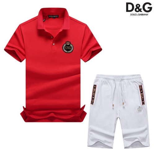 Cheap Dolce &amp; Gabbana D&amp;G Tracksuits Short Sleeved For Men #476716 Replica Wholesale [$54.00 USD] [ITEM#476716] on Replica Dolce &amp; Gabbana D&amp;G Tracksuits