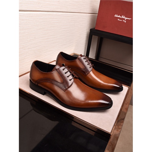 Cheap Salvatore Ferragamo SF Leather Shoes For Men #477396 Replica Wholesale [$108.00 USD] [ITEM#477396] on Replica Salvatore Ferragamo Leather Shoes