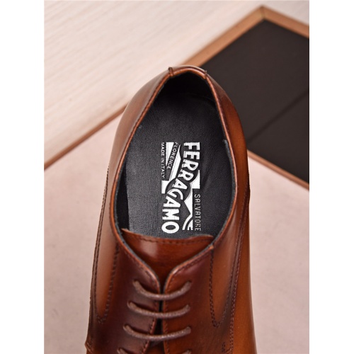 Cheap Salvatore Ferragamo SF Leather Shoes For Men #477396 Replica Wholesale [$108.00 USD] [ITEM#477396] on Replica Salvatore Ferragamo Leather Shoes