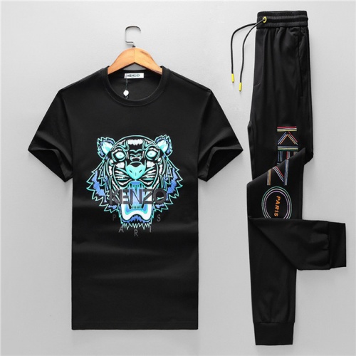 Cheap Kenzo Tracksuits Short Sleeved For Men #477526 Replica Wholesale [$66.00 USD] [ITEM#477526] on Replica Kenzo Tracksuits