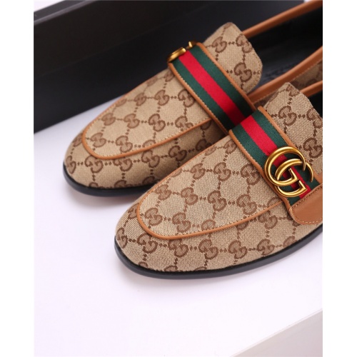 Cheap Gucci Leather Shoes For Men #477651 Replica Wholesale [$82.00 USD] [ITEM#477651] on Replica Gucci Oxfords Shoes