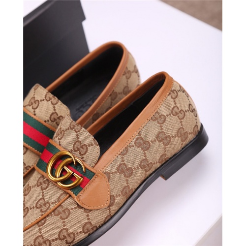 Cheap Gucci Leather Shoes For Men #477651 Replica Wholesale [$82.00 USD] [ITEM#477651] on Replica Gucci Oxfords Shoes