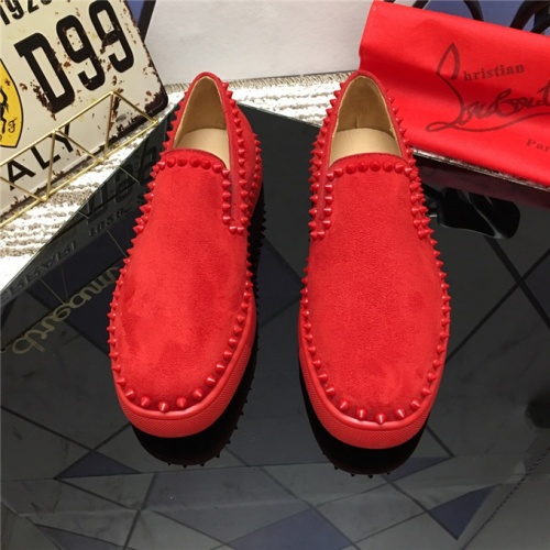 Cheap Christian Louboutin CL Shoes For Men #477773 Replica Wholesale [$82.00 USD] [ITEM#477773] on Replica Christian Louboutin Casual Shoes