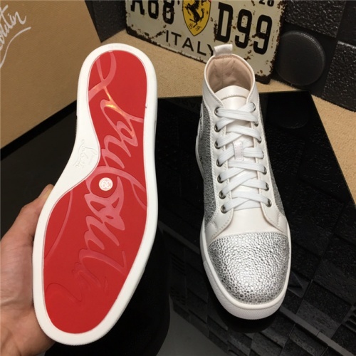 Cheap Christian Louboutin CL High Tops Shoes For Men #477777 Replica Wholesale [$82.00 USD] [ITEM#477777] on Replica Christian Louboutin High Top Shoes