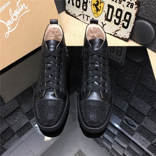 Cheap Christian Louboutin CL High Tops Shoes For Men #477778 Replica Wholesale [$82.00 USD] [ITEM#477778] on Replica Christian Louboutin High Top Shoes