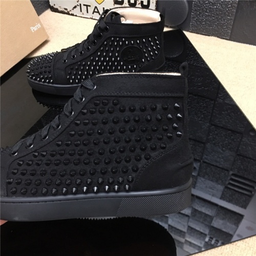 Cheap Christian Louboutin CL High Tops Shoes For Men #477781 Replica Wholesale [$85.00 USD] [ITEM#477781] on Replica Christian Louboutin High Top Shoes
