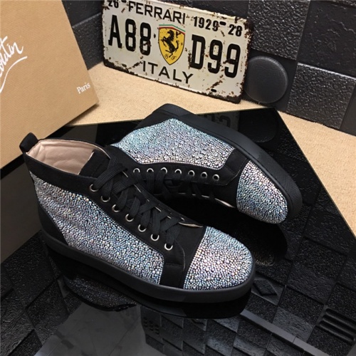 Cheap Christian Louboutin CL High Tops Shoes For Men #477784 Replica Wholesale [$85.00 USD] [ITEM#477784] on Replica Christian Louboutin High Top Shoes