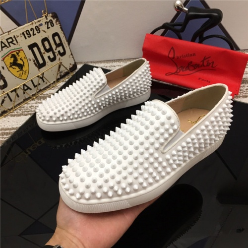 Cheap Christian Louboutin CL Shoes For Women #477817 Replica Wholesale [$82.00 USD] [ITEM#477817] on Replica Christian Louboutin Casual Shoes