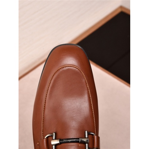 Cheap Salvatore Ferragamo SF Leather Shoes For Men #478148 Replica Wholesale [$85.00 USD] [ITEM#478148] on Replica Salvatore Ferragamo Leather Shoes
