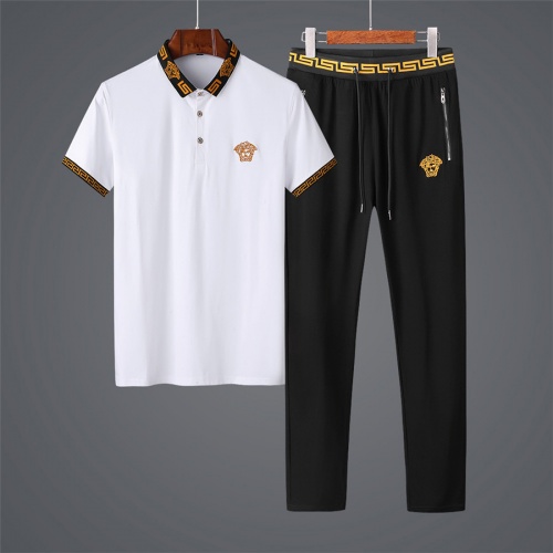 Cheap Versace Tracksuits Short Sleeved For Men #478208 Replica Wholesale [$70.00 USD] [ITEM#478208] on Replica Versace Tracksuits