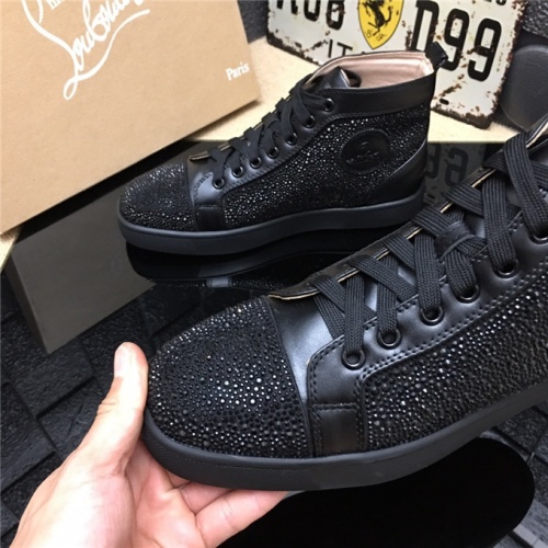 Cheap Christian Louboutin CL High Tops Shoes For Men #478427 Replica Wholesale [$82.00 USD] [ITEM#478427] on Replica Christian Louboutin High Top Shoes