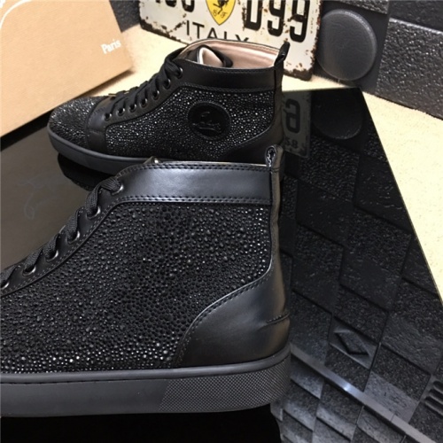 Cheap Christian Louboutin CL High Tops Shoes For Men #478427 Replica Wholesale [$82.00 USD] [ITEM#478427] on Replica Christian Louboutin High Top Shoes
