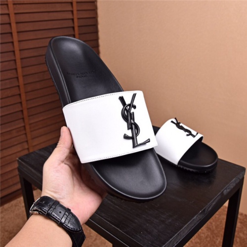 Cheap Yves Saint laurent YSL Slippers For Men #478562 Replica Wholesale [$44.00 USD] [ITEM#478562] on Replica Yves Saint Laurent YSL Slippers