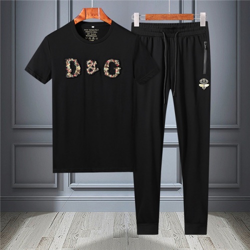 Cheap Dolce &amp; Gabbana D&amp;G Tracksuits Short Sleeved For Men #478769 Replica Wholesale [$66.00 USD] [ITEM#478769] on Replica Dolce &amp; Gabbana D&amp;G Tracksuits