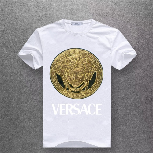 Cheap Versace T-Shirts Short Sleeved For Men #478949 Replica Wholesale [$25.00 USD] [ITEM#478949] on Replica Versace T-Shirts
