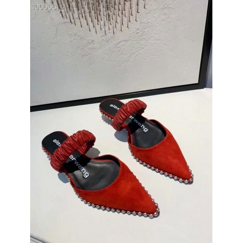 Cheap Alexander Wang Fashion Slippers For Women #479323 Replica Wholesale [$68.00 USD] [ITEM#479323] on Replica Alexander Wang Slippers