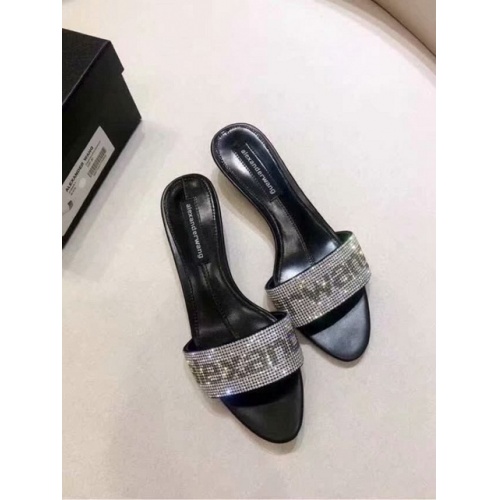 Cheap Alexander Wang Fashion Slippers For Women #479338 Replica Wholesale [$65.00 USD] [ITEM#479338] on Replica Alexander Wang Slippers