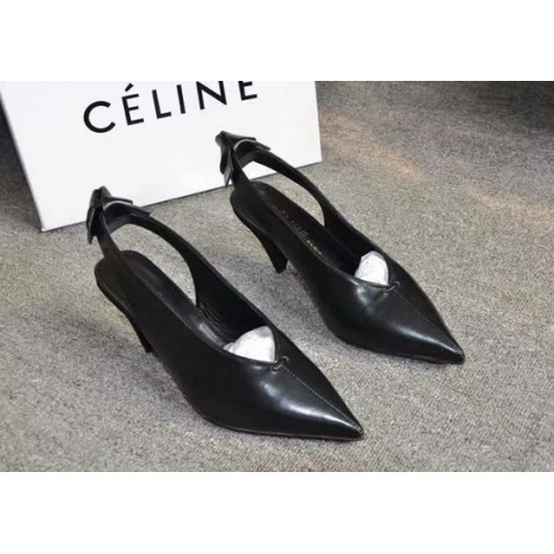 Cheap Celine High-Heeled Shoes For Women #479938 Replica Wholesale [$68.00 USD] [ITEM#479938] on Replica Celine Casual Shoes