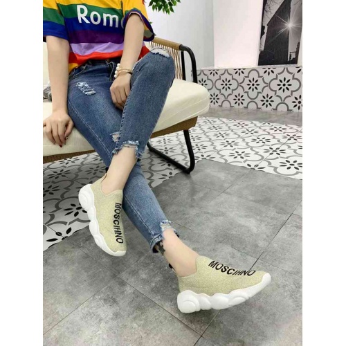 Cheap Moschino Casual Shoes For Women #480576 Replica Wholesale [$68.00 USD] [ITEM#480576] on Replica Moschino Shoes