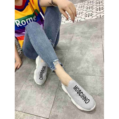 Cheap Moschino Casual Shoes For Women #480577 Replica Wholesale [$68.00 USD] [ITEM#480577] on Replica Moschino Shoes