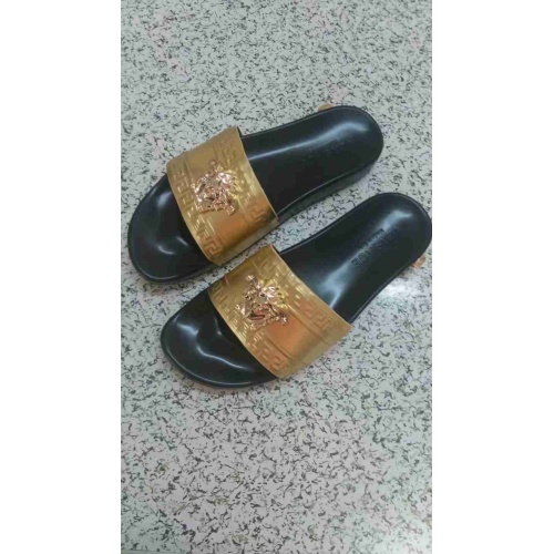 Cheap Versace Fashion Slippers For Women #480858 Replica Wholesale [$60.00 USD] [ITEM#480858] on Replica Versace Slippers