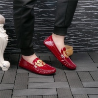Cheap Versace Leather Shoes For Men #473729 Replica Wholesale [$75.00 USD] [ITEM#473729] on Replica Versace Leather Shoes