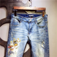 Cheap Dolce &amp; Gabbana D&amp;G Jeans For Men #480752 Replica Wholesale [$50.00 USD] [ITEM#480752] on Replica Dolce &amp; Gabbana D&amp;G Jeans