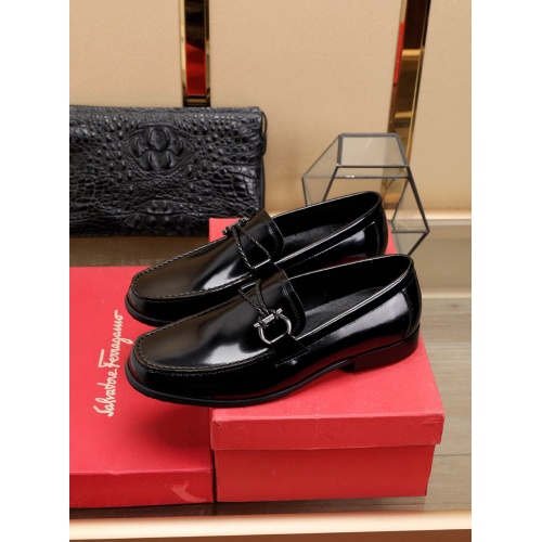 Cheap Salvatore Ferragamo SF Leather Shoes For Men #481328 Replica Wholesale [$85.00 USD] [ITEM#481328] on Replica Salvatore Ferragamo Leather Shoes