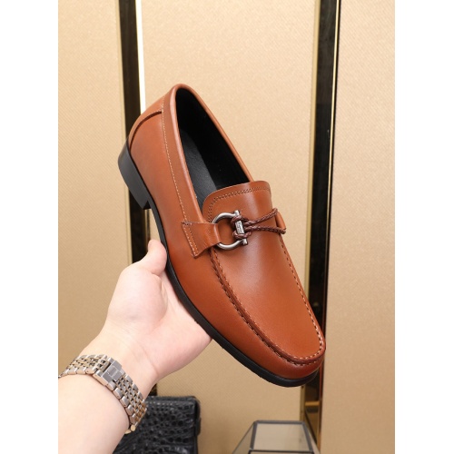 Cheap Salvatore Ferragamo SF Leather Shoes For Men #481329 Replica Wholesale [$85.00 USD] [ITEM#481329] on Replica Salvatore Ferragamo Leather Shoes