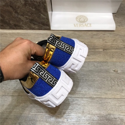 Cheap Versace Casual Shoes For Men #482075 Replica Wholesale [$78.00 USD] [ITEM#482075] on Replica Versace Flat Shoes