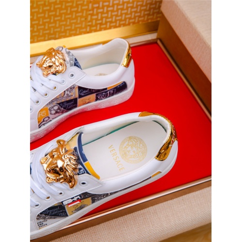 Cheap Versace Casual Shoes For Men #482081 Replica Wholesale [$77.00 USD] [ITEM#482081] on Replica Versace Flat Shoes