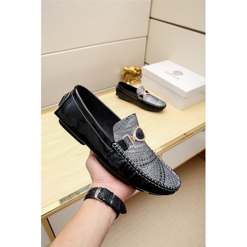 Cheap Versace Leather Shoes For Men #482224 Replica Wholesale [$68.00 USD] [ITEM#482224] on Replica Versace Leather Shoes