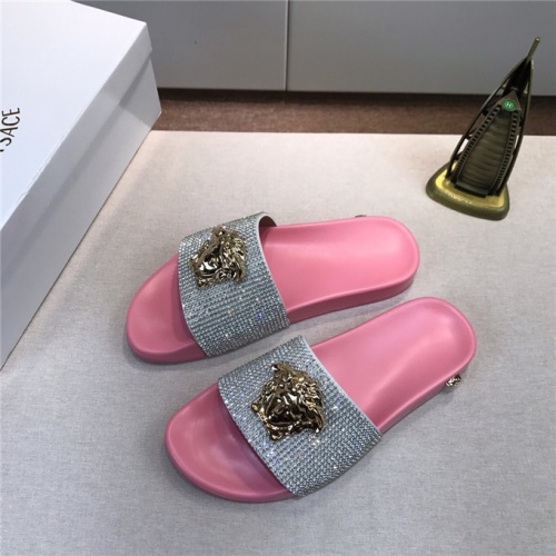 Cheap Versace Fashion Slippers For Women #482280 Replica Wholesale [$48.00 USD] [ITEM#482280] on Replica Versace Slippers