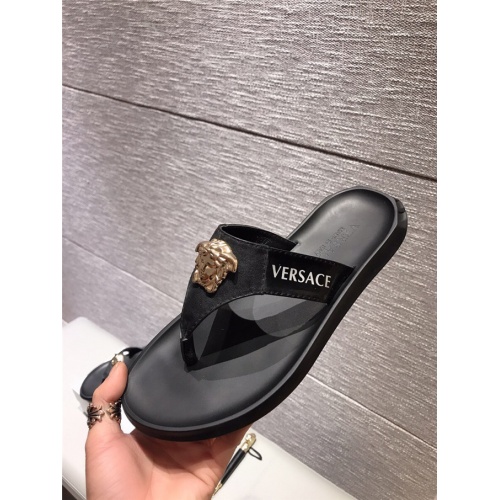 Cheap Versace Fashion Slippers For Men #482287 Replica Wholesale [$44.00 USD] [ITEM#482287] on Replica Versace Slippers