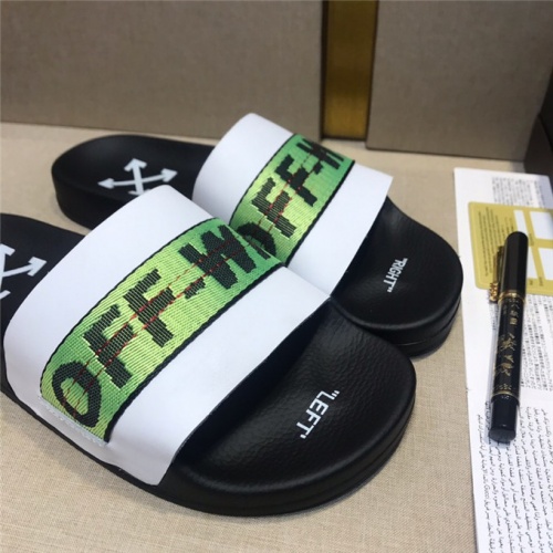 Cheap OFF-White Fashion Slippers For Men #482718 Replica Wholesale [$44.00 USD] [ITEM#482718] on Replica OFF-White Shoes