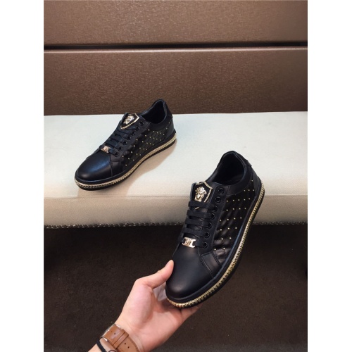Cheap Versace Casual Shoes For Men #482934 Replica Wholesale [$78.00 USD] [ITEM#482934] on Replica Versace Flat Shoes