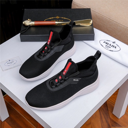 Cheap Prada Casual Shoes For Men #483403 Replica Wholesale [$75.00 USD] [ITEM#483403] on Replica Prada Flat Shoes