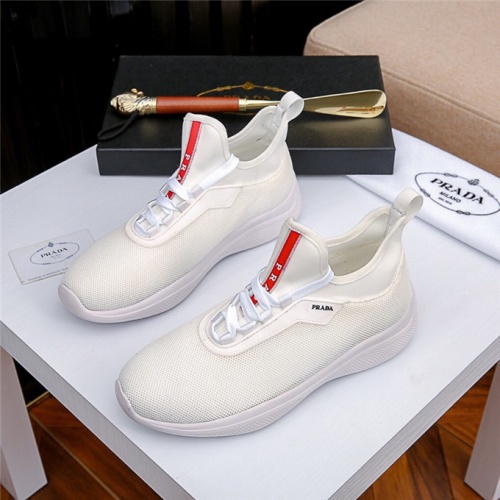 Cheap Prada Casual Shoes For Men #483404 Replica Wholesale [$75.00 USD] [ITEM#483404] on Replica Prada Flat Shoes