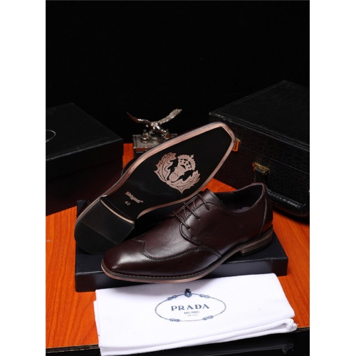 Cheap Prada Leather Shoes For Men #483447 Replica Wholesale [$85.00 USD] [ITEM#483447] on Replica Prada Leather Shoes