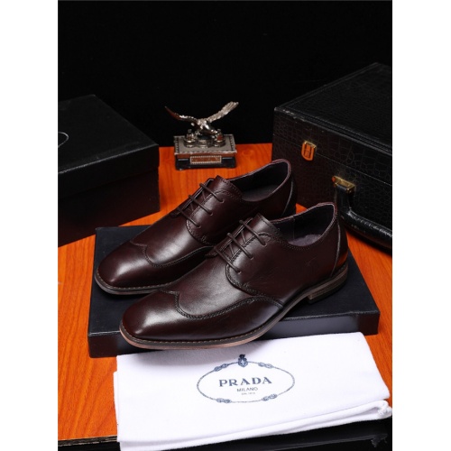 Cheap Prada Leather Shoes For Men #483447 Replica Wholesale [$85.00 USD] [ITEM#483447] on Replica Prada Leather Shoes