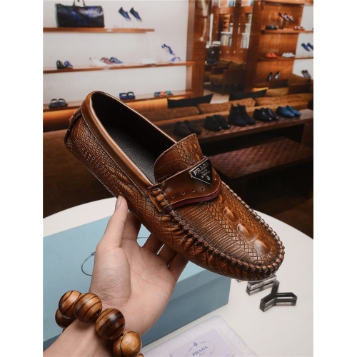 Cheap Prada Leather Shoes For Men #483450 Replica Wholesale [$80.00 USD] [ITEM#483450] on Replica Prada Leather Shoes