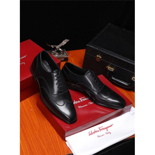 Cheap Salvatore Ferragamo SF Leather Shoes For Men #484282 Replica Wholesale [$97.00 USD] [ITEM#484282] on Replica Salvatore Ferragamo Leather Shoes